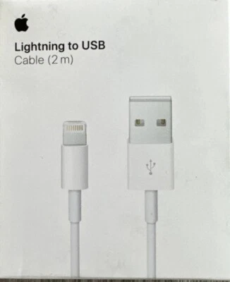 Lightning to USB 2m Cable for All Apple Phones And iPads - Image 1 of 2