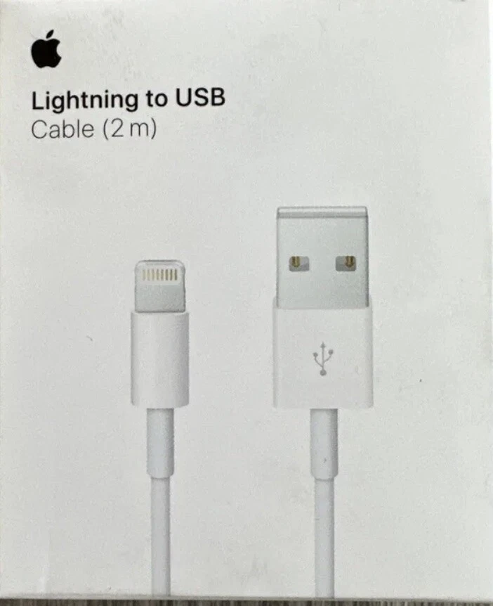 Lightning to USB 2m Cable for All Apple Phones And iPads - Image 1 of 2