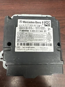 MERCEDES BENZ CLA-CLASS SRS CONTROL MODULE PN: A 117 900 87 00  (P) - Picture 1 of 4