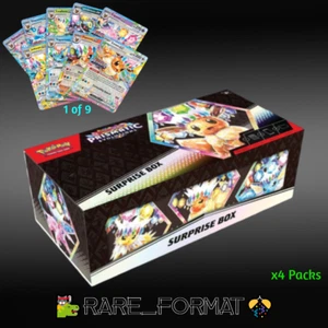 Pokemon Evoluciones Prismáticas Caja Sorpresa🎊🦔NUEVA Tarjeta Promocional Estampada TCG RARO SV - Imagen 1 de 8