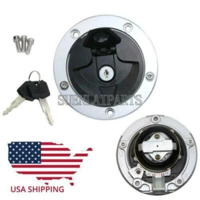 Fuel Gas Tank Cover Cap For Kawasaki Z1000 ZR1000 2007-16 VERSYS KLE650 2007-15 Foto 1 de 4