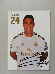 Mariano Diaz + Real Madrid + Autogramm + Autogrammkarte Spanien + Lyon 2024/25 - Bild 1 von 1