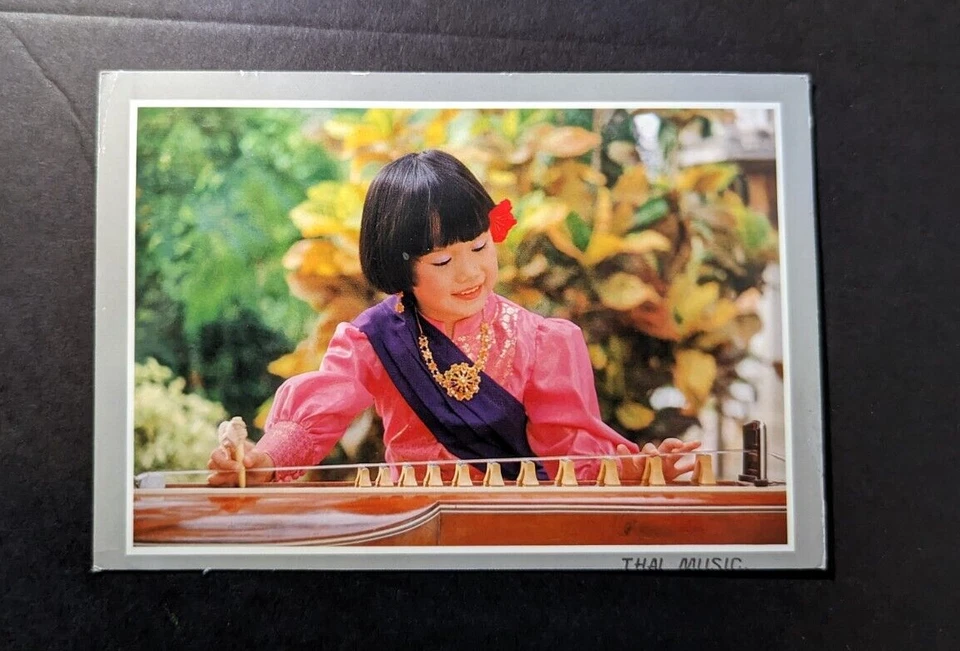 1990 Thailand Postcard Cover Bangkok GPO to Ludenscheid West Germany Thai Music - Image 1 of 2