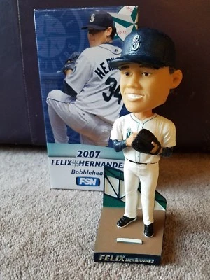 Muñeca Bobblehead Felix Hernández 2007 Seattle Mariners Stadium Giveaway SGA NUEVA EN CAJA Foto 1 de 4