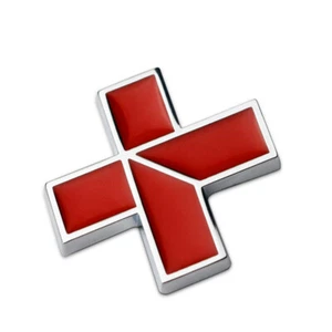 Rosso segno più emblema auto 3D metallo cars moto carrozzeria tuning 3,2 x 3 cm - Foto 1 di 3