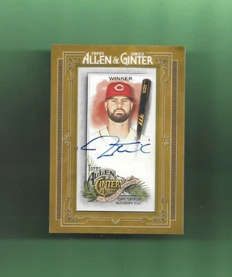 2022 Topps Allen & Ginter MINI FRAMED AUTO # MA-JW JESSE WINKER CINCINNATI REDS - Image 1 of 2