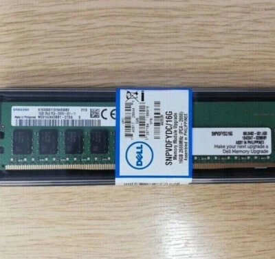 Compatible DELL SNPVDFYDC/16G AA335286 2RX8 DDR4 PC4-2666V UDIMM ECC RAM Memory - Image 1 of 3
