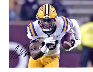 Jaray Jenkins LSU Tigers Firmada autógrafo 8x10 foto de fútbol americano 2023 NFL Draft - Imagen 1 de 1