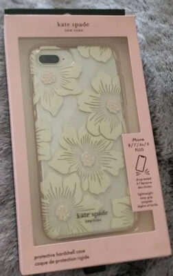 ¡NUEVO! Funda rígida Kate Spade para Apple iPhone 8+/7+/6s+/6 PLUS transparente/floral Foto 1 de 2