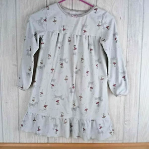Carters Girl's M Medium Soft Fleece Ballerina Ballet Nightgown Gray Winter Warm - Picture 1 of 12