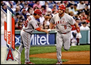 Albert Pujols 2020 Topps Short Print Variations 5x7 #497 33/49 Angels
