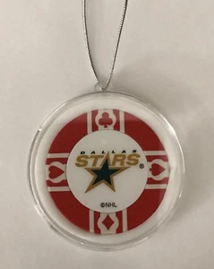 Dallas Stars Poker Chip Christmas Tree Ornament Holiday NHL Hockey - Picture 1 of 1