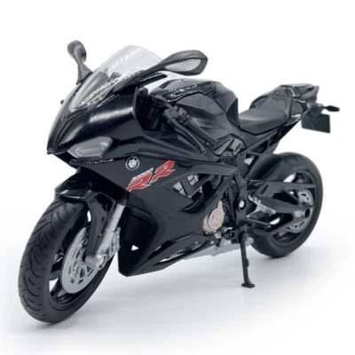 Modelo de motocicleta BMW S1000RR escala 1/12 modelo de motocicleta diecast modelo de motocicleta niños juguetes negro Foto 1 de 4