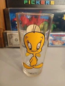  1973 Pepsi Glass TWEETY BIRD - WARNER BROS.  LOONEY TUNES  - Picture 1 of 2