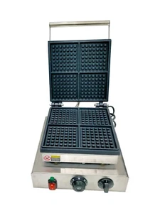 Waffle Cooker New 4 Slice Belgian Electric Waffles Maker Non Stick 4 Piece Plate - Picture 1 of 11