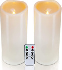 Homemory 4" X 10" Large Waterproof Outdoor Flameless Candles, Battery Operated L