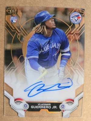 VLADIMIR GUERRERO JR 2019 Topps High Tek Orange Acetate Auto 09/25 Rookie RC - Image 1 of 2