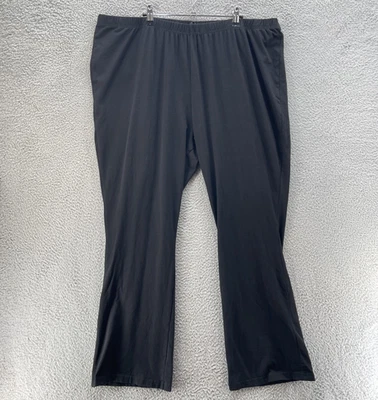 Calça Ulla Popken Feminina 28/30 Preta Elástica Cintura Reta Plus Size - Imagem 1 de 4