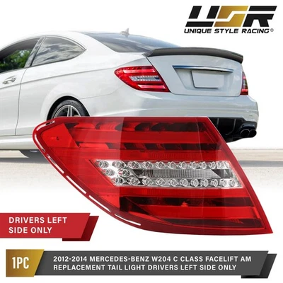 Replacement 2048202864 LED Tail Light 1pc Left For 12-14 Mercedes C-Class W204 Foto 1 de 4