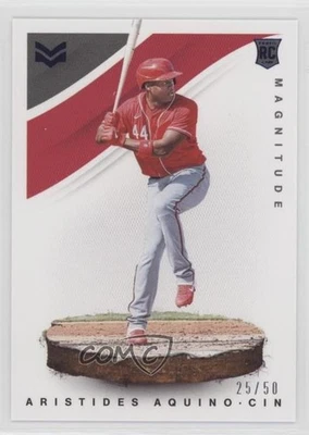 2020 Panini Chronicles Magnitude Blue /50 Aristides Aquino #14 Rookie RC - Image 1 of 2