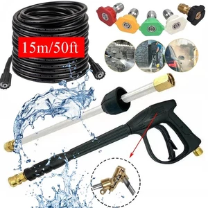 Hochdruck 4000 PSI Auto Power Waschmaschine Pistole Sprühstab Lanze Düse und Schlauch Kit - Bild 1 von 19