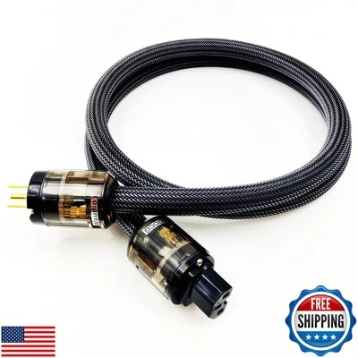 Cable de alimentación de CA universal de audio HiFi de alta gama WAudio 10 AWG enchufe de EE. UU. - Foto 1 de 4