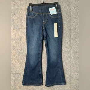 Cat & Jack Girls Size 6 Flare elastic waist denim jeans New - Picture 1 of 9