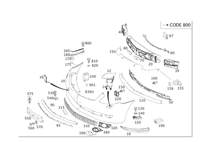 Rejilla de ventilación original Mercedes-Benz 216-885-02-53 Foto 1 de 2