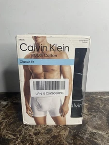 Calvin Klein Classic Fit Boxer Briefs Men’s Small Black 3 Pack New Open Box - Picture 1 of 3