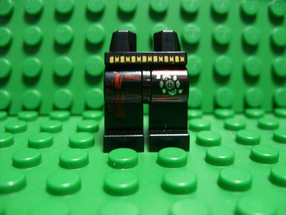 Lego NUEVO Piernas Dastan Negro con Cintura Negra y Diseño Foto 1 de 1