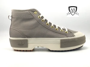 adidas Womens Nizza High Platform Trek Shoes Feather Gray Size 8.5 Gray GY9539 - Picture 1 of 9