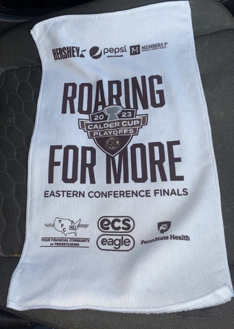 (1) 2023 Hershey Bears Playoff Roaring For More Hockey AHL Rally Towel SGA New Cover