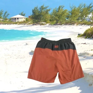 Baúles de baño Nike talla L para hombre naranja 100 % poliéster 2 bolsillos logotipos - Imagen 1 de 6