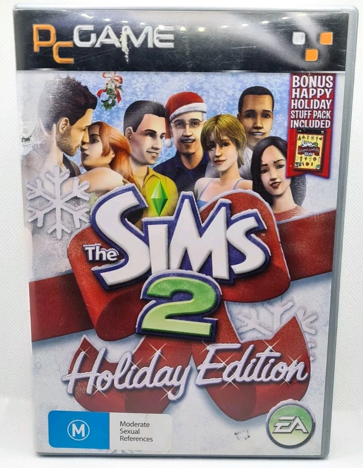 The Sims 2: Holiday Edition PC CD-ROM Video Game 4 Disc Expansion + BONUS Disc - Image 1 of 4