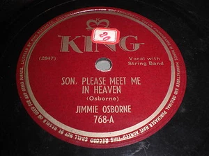 Jimmie Osborne: Son, Please Meet Me In Heaven / Not 78 - Hillbilly Gospel - Picture 1 of 1