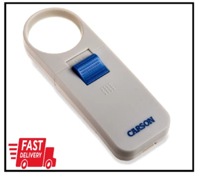 Lupa asférica Carson iluminada portátil 7X LED iluminada com lente de 1,5 pol. - Imagem 1 de 2