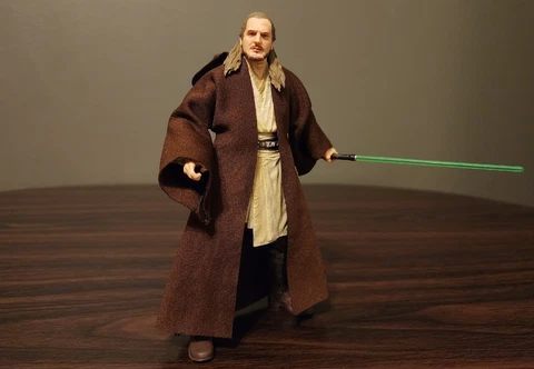 Star Wars Black Series QUI-GON JINN w/ROBES 50th Anniversary 6" Hasbro Figure Cover