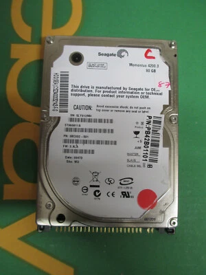 Seagate 80GB IDE PATA 2.5" Laptop Hard Disk Drive HDD ST980811A (I154-C) - Image 1 of 4