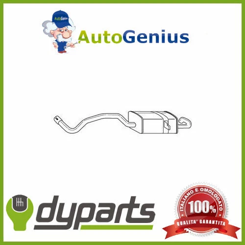 MARMITTA SILENZIATORE POSTERIORE RENAULT MODUS / GRAND MODUS 1.2 05> 50614 - Immagine 1 di 1