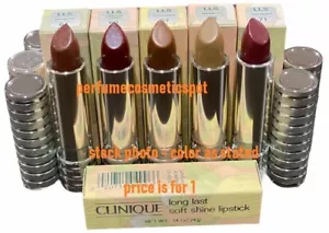 LÁPIZ LABIAL CLINIQUE LONG LAST SOFT SHINE NUEVO EN CAJA .14 OZ / 4 g - SELECCIONA TU COLOR - Imagen 1 de 1