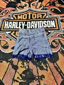 Vintage Billy The Kid Western Denim Shorts Youth 7 RARE - Picture 1 of 4