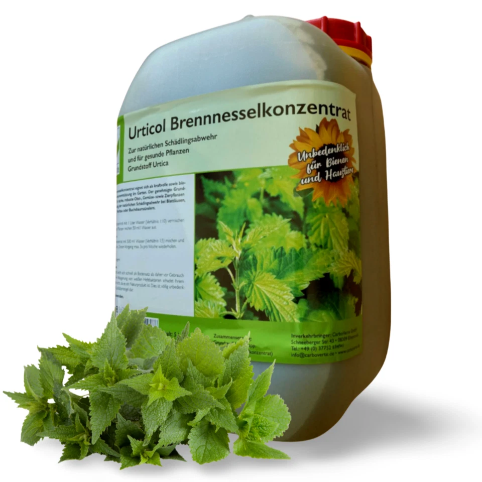 CarboVerte Brennnesseljauche, 100 % natürlich,Grundstoff Urtica, 5 Liter - Bild 1 von 4