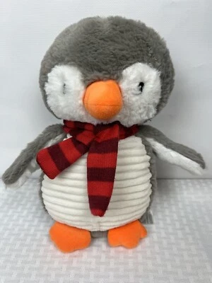 "Sparks Create Imagine ~ Pingüino ~ Peluche de sonajero ~ Bufanda de punto ~ Alas arrugadas 12""" Foto 1 de 4