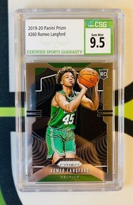 CSG 9.5 2019-20 Panini PRIZM Romeo Langford #260 RC Rookie