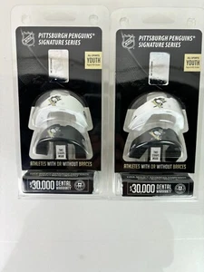 4 Total BATTLE SPORTS SIGNATURE MOUTHGUARD PITTSBURG PENGUINS LOGO YOUTH 9-UNDER - Picture 1 of 4
