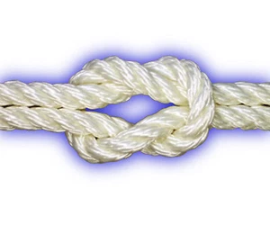 14mm Polyester-Seil 4-schäftig gedreht 3120kg 10m weiß Festmacher Ankerleine PES - Bild 1 von 1