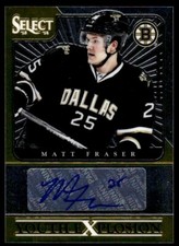 2013-14 Panini Select Youth Explosion Autographs Matt Fraser Auto Boston Bruins