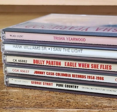 Classic Country Music CD 5 Lot: Johnny Cash, Parton, George Straight, Yearwood Foto 1 de 4