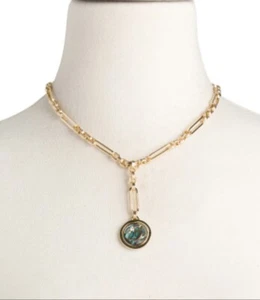 Mignonne Gavigan LUNA Charm Necklace 14K gold Plated  Pearl Boho Crystal NEW 🌙 - Picture 1 of 4