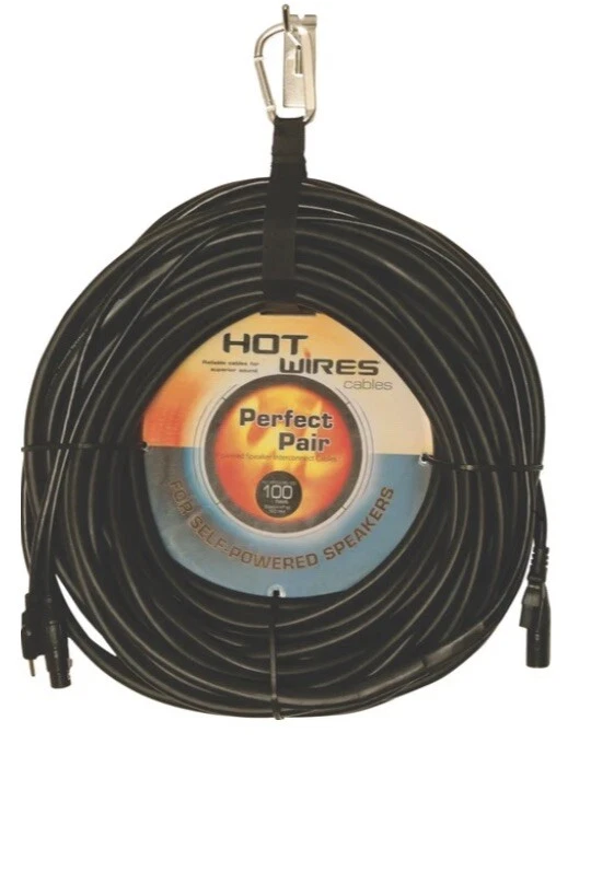 Conjunto de cabo de alto-falante Hot Wires MPCOMBO-75 perfeitamente alimentado (75') - Imagem 1 de 1